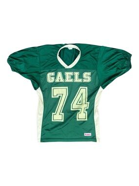 Retro Guelph Gaels #74 Green Football Jersey by Riddell Mens Medium